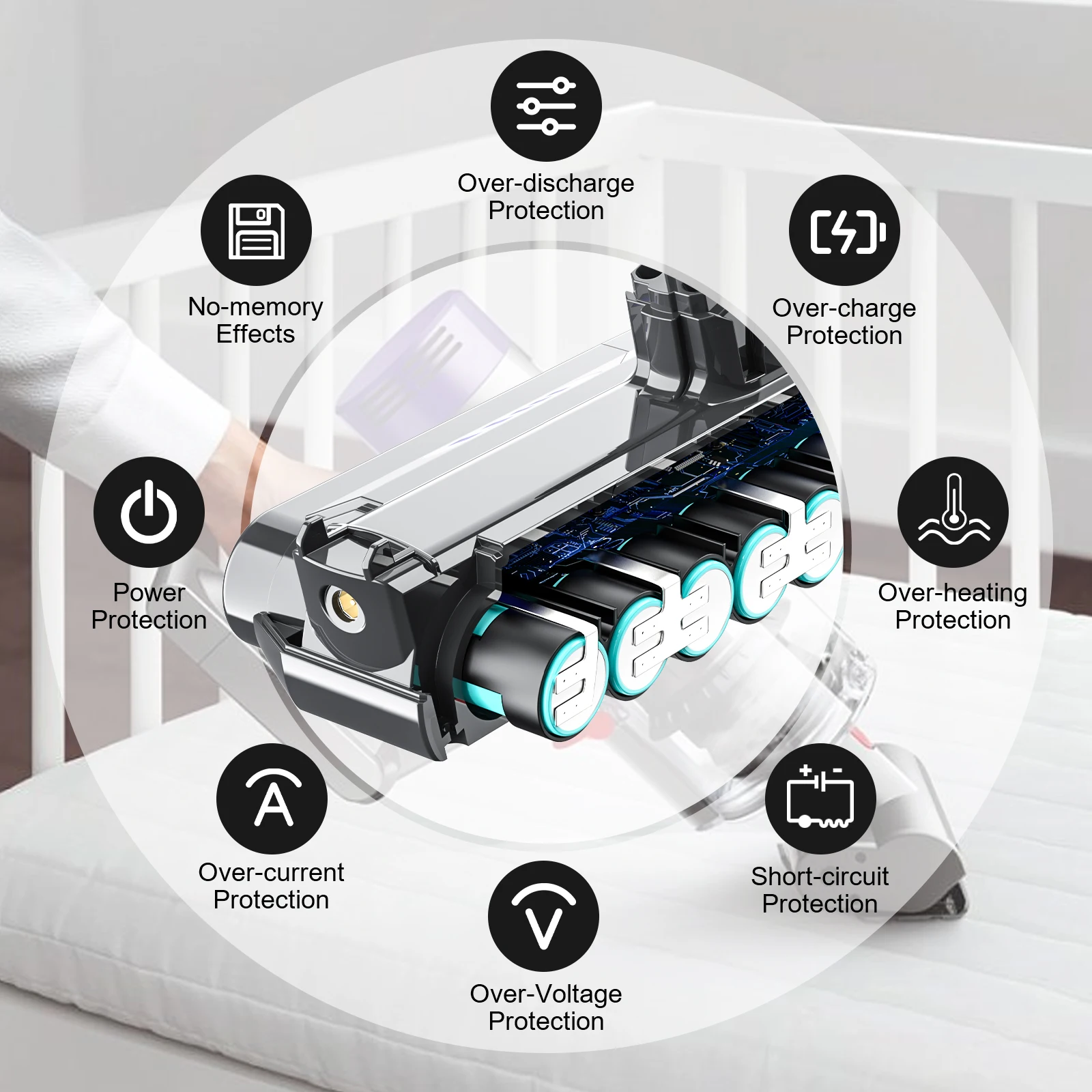6000mAh 25.2V battery Li-ion Vacuum Cleaner Rechargeable BATTERY Dyson V10 Dyson SV12 Absolute Animal power tool battery rechargeable lithium batteries