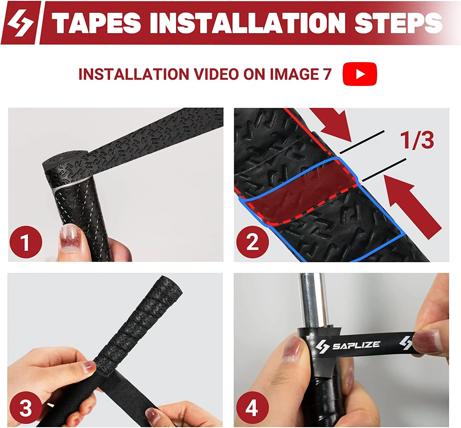 10 Pieces Pros Golf Grip Wrapping Tapes-Innovative Golf Club Grip Solution Enjoy a Fresh New Grip Feel in Less Than 1 Minute 5