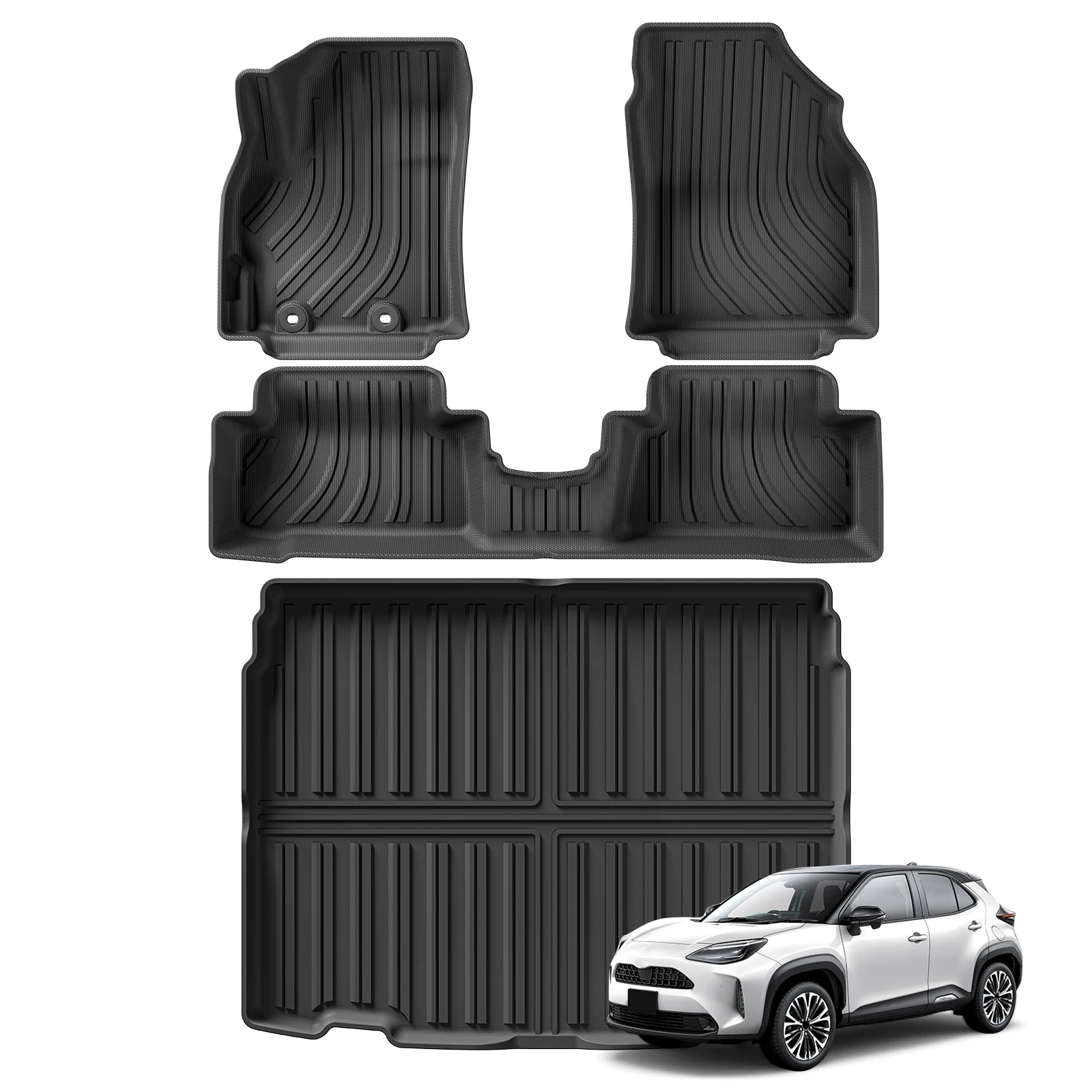 for Toyota Yaris Cross 2022 2023 2024 Car Floor Mats Trunk Pad TPE