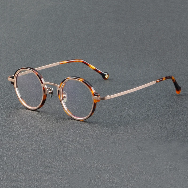 

Retro Vintage Glasses Frames Fashion Tortoise Small Round Optical Eyewear Reading Women Men Personalized Eyeglasses Myopia 003C