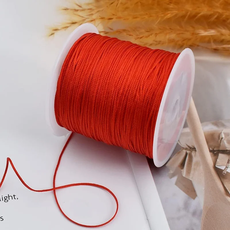 50m/roll Nylon Beading Thread Nylon String Chinese Knotting Cord
