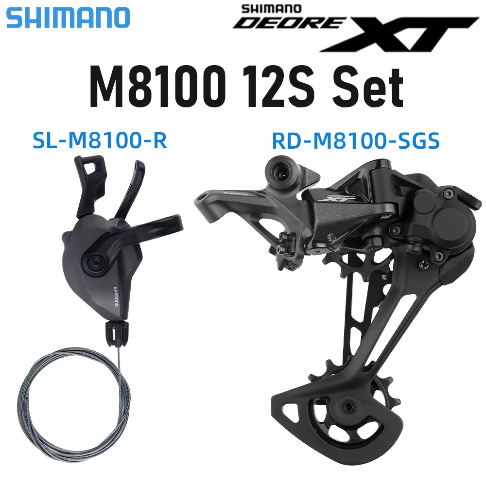 Shimano Deore Xt M8100 12V Deragliatore Posteriore Mtb Shifter 12 Speed Rapporto Kit Mountain Bike 12 S Groupset Parti Di Biciclette