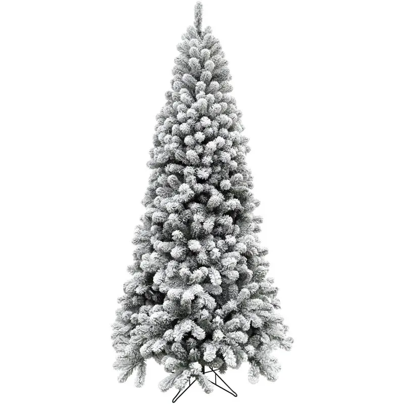 

6,5 футов неподсветка снег Флокированная сосна Аляски искусственная Рождественская елка | Очень Флокированная | Реалистичная листва | Подставка включена | Рождество H