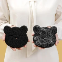 2pcs Pet Hair Remover Bear Shape Laundry Ball Washing Machine Lint Catcher Reusable Clothes Sofa Cat Dog Hair Cleaning Sponge 2