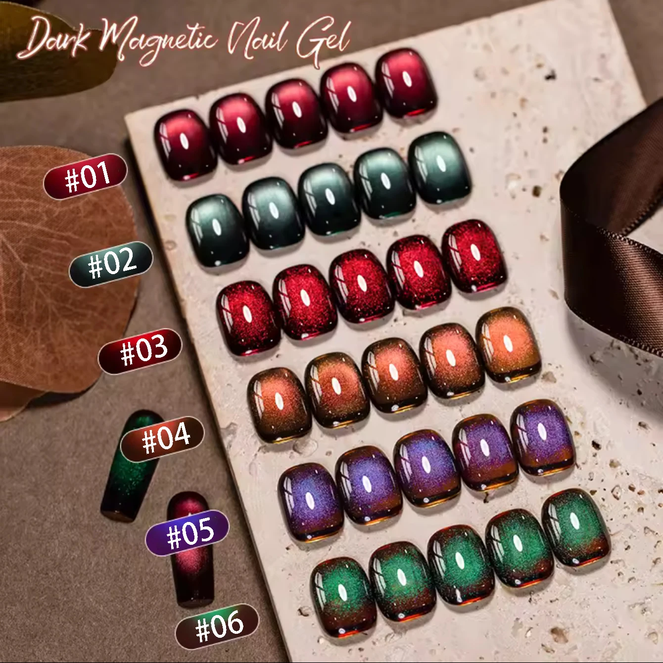 10ML 1 Stück Beliebter 2026 Neuer Stil Tiefgrüner Glasperlen-Magnet Katzenauge Gel Nagellack Grüne Nägel Nagelbedarf Nagelkunst – Detail 37