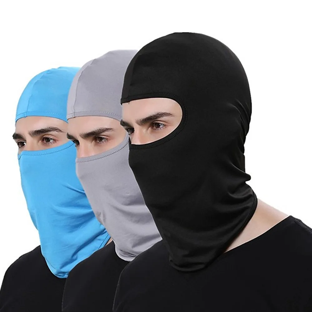 Cool Full Face Cycling Cap Balaclava UV Protection for Men Quick Dry Lycra for Road Bicycling
