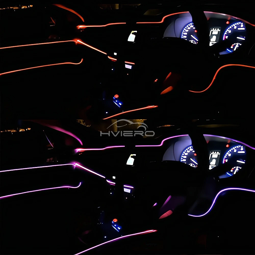 รูปสินค้า สายไฟ LED ยืดหยุ่น ตกแต่งภายในรถ 12V