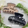 DOREMI Personalized 3D Effect Elegant Hair Clip with Customizable Custom Hair Claw Marble Hair Clip Retro Hair Accessory Gift