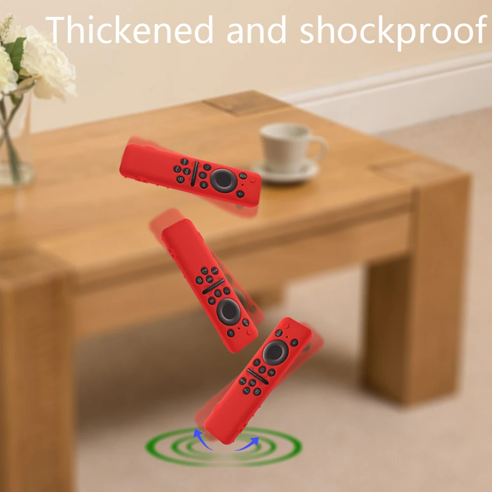 Silicone Remote Control Cover with Lanyard for Smart TV