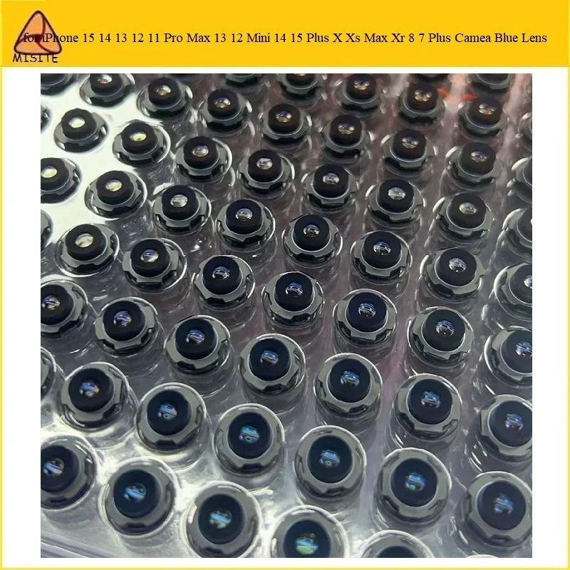 10Pcs Blue Bead Wide Repair Parts Back Camera Blue Lens Per Iphone 7 8 8P X Xs Xsmax 11 11 12 13 14 15 Pro Max 14 15 Plus Mini