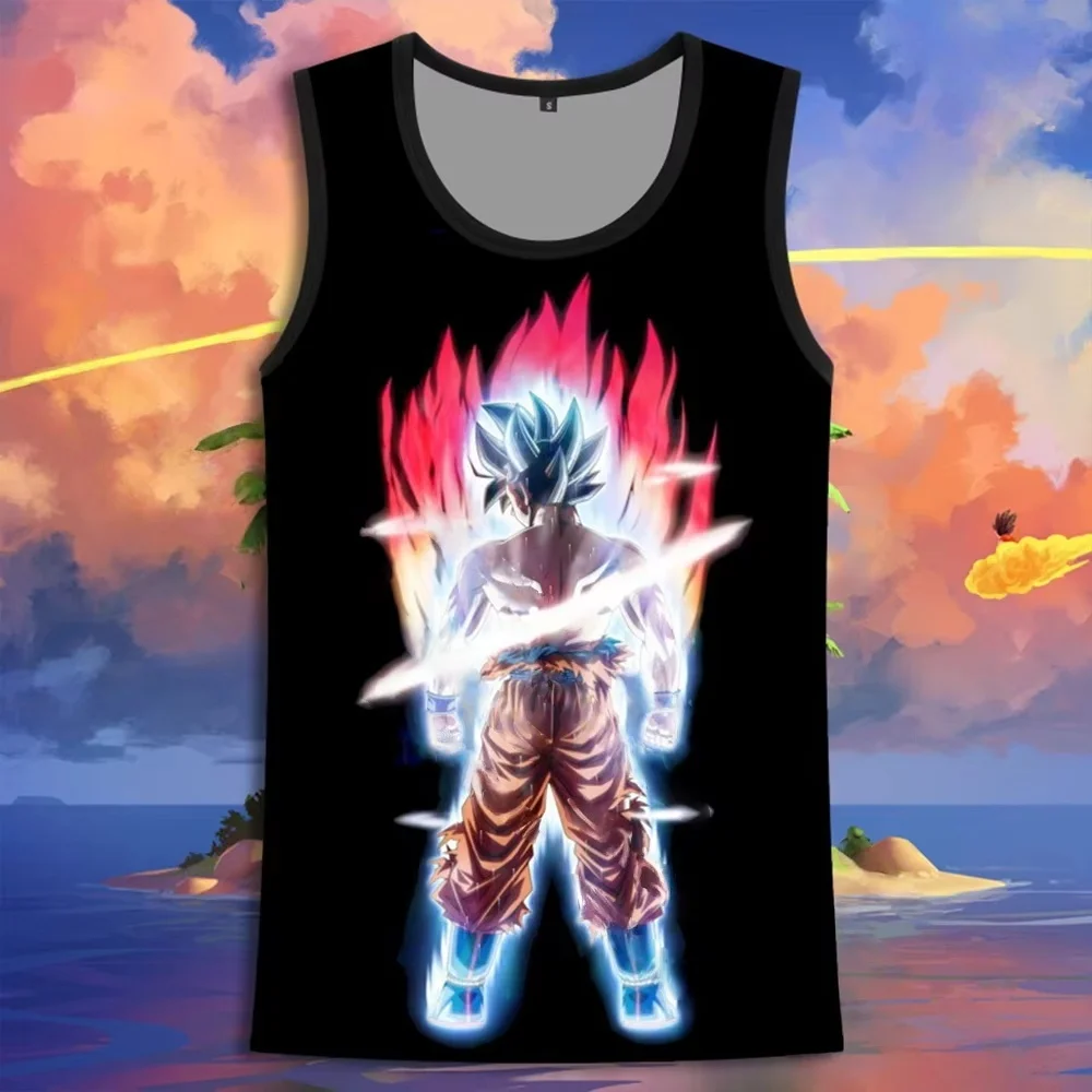 2026 Sommer Dragon Ball Retro Fitness-Weste Herren Übergroße 3D-Bedruckte Weste Familien-Unisex Kinder-Sportshirt – Detail 16