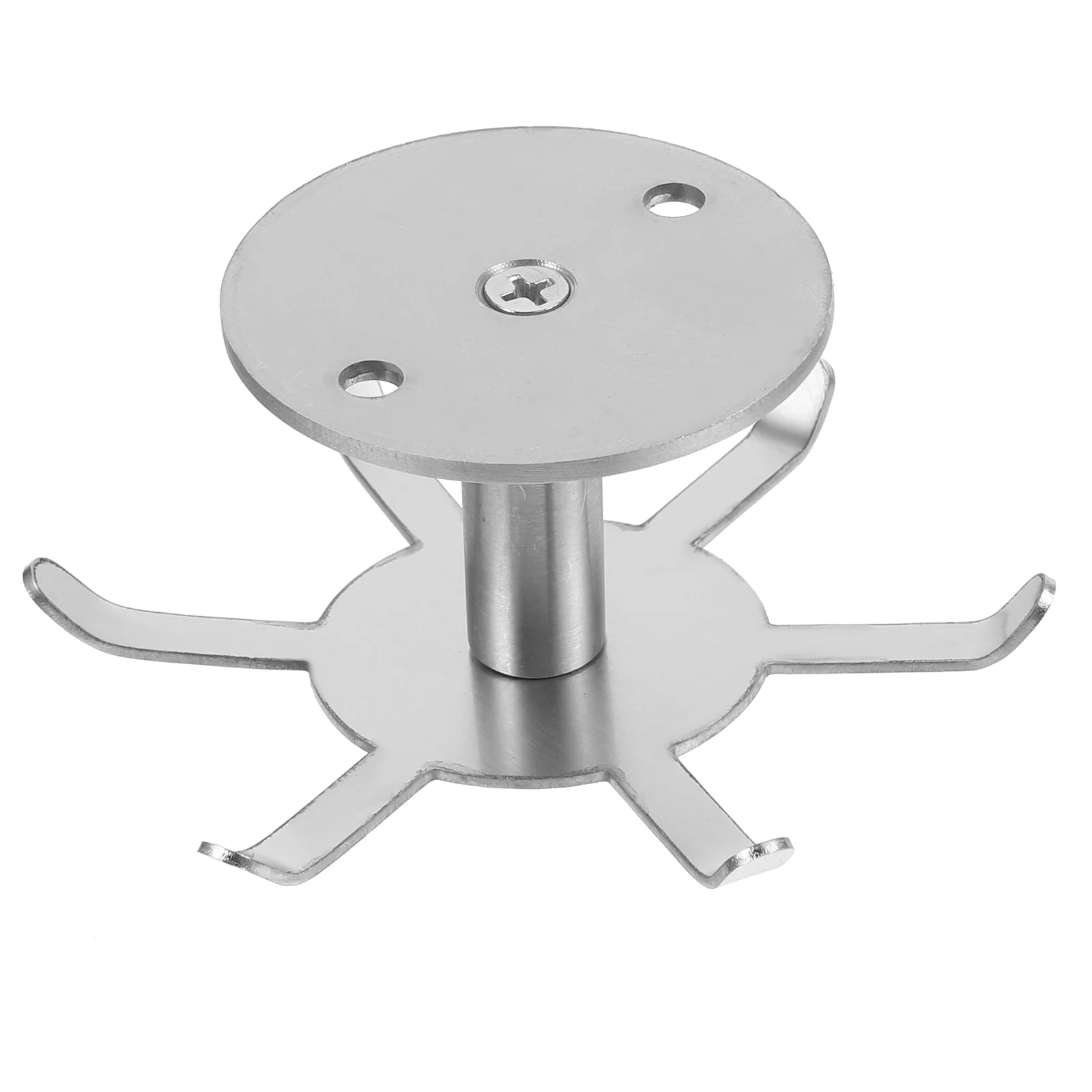 Six Claw Swivel Hook Under Cabinet Multi-functional Wall Hanging Utensil Holder Stainless Steel Spoon Rotating Hangers