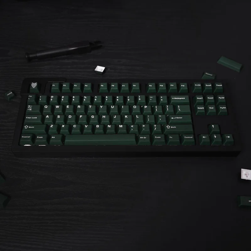 Pyga Emerald Translucence Keycap 141 Chaves Perfil Cereja Tiro Duplo Switch mx Teclado Mecânico Gmk67 Rk61 84 87
