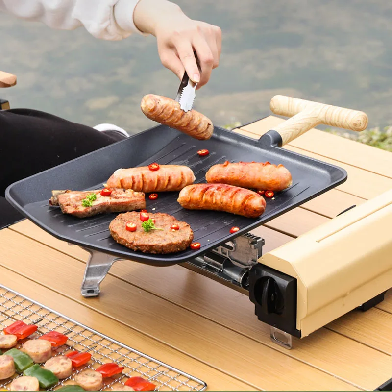 New Innovative Shovel Barbecue Plate Outdoor Portable Antibacterial Wheat  Meal Stone Barbecue Plate Barbecue Plate - AliExpress