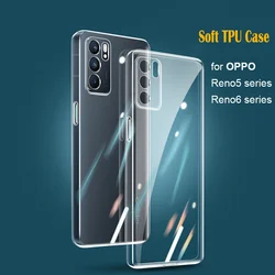 Transparent Clear Silicone Protective Phone Case - Soft TPU Bumper with Enhanced Durability for 1 Piece (For Reno 5 4G)