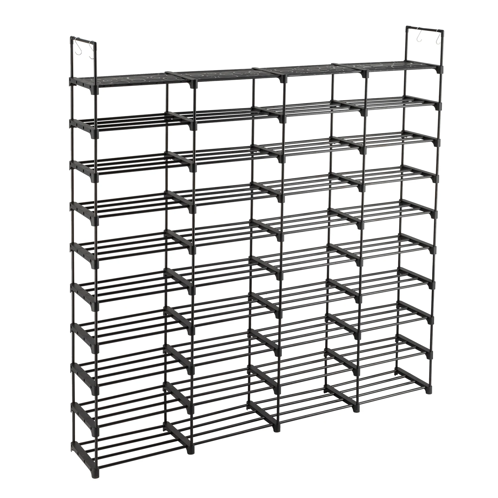 10 Tiers Shoe Rack Storage Organizer Shoe Shelf Organizer for Entryway Holds 80 Pairs Shoe, Stackable Cabinet Rack