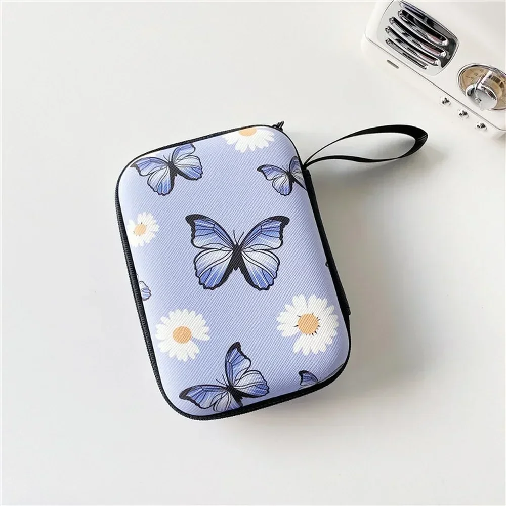 Mini Cute Cartoon Earphone Storage Bag Case For Key Coin Hard Holder Box Carrying Hard Hold Memory Card Ear Pads Organizer