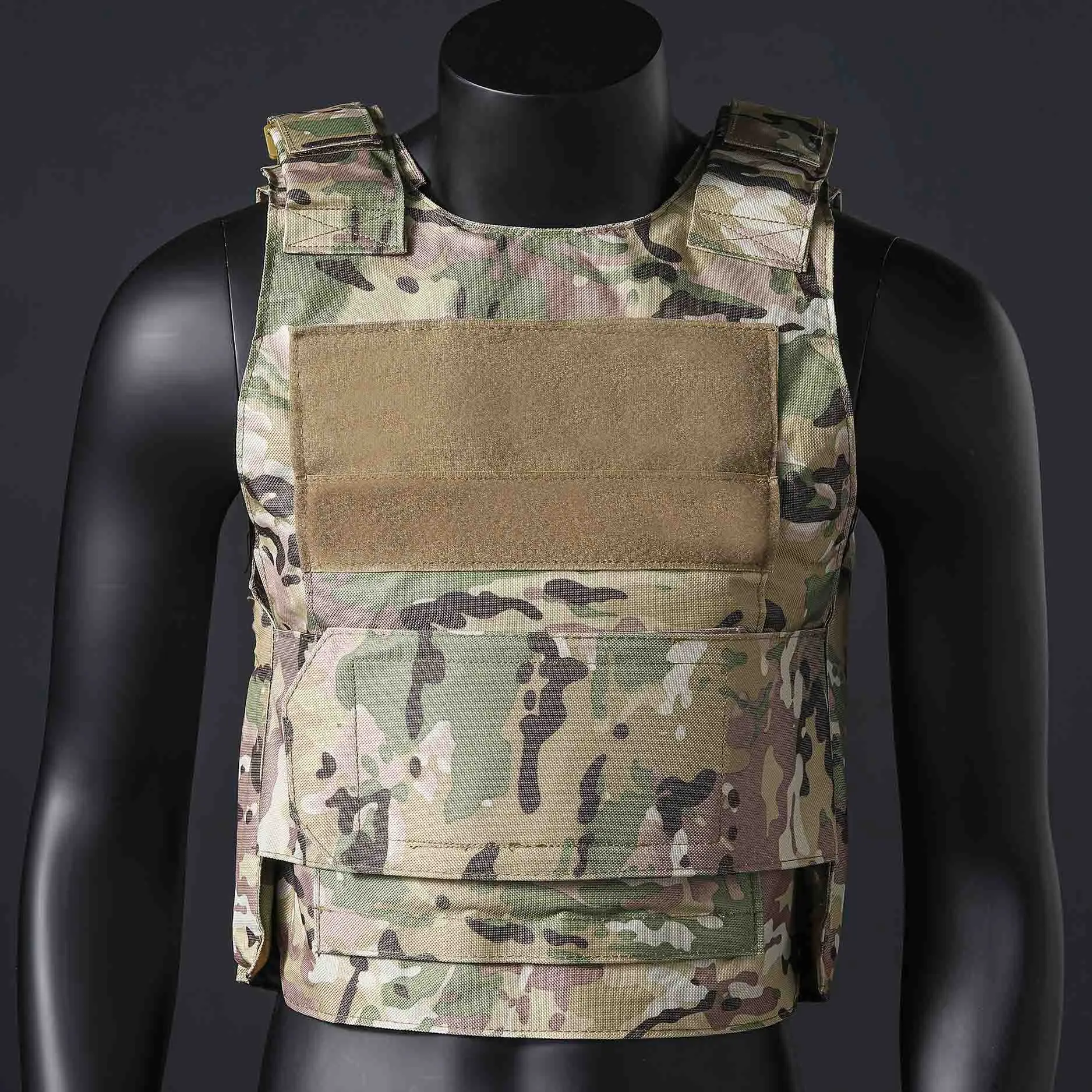 Black Outdoor Training Vest for Wilderness Adventure and Hunting