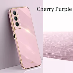 Luxurious Shockproof Soft Silicone Phone Case - Elegant & Durable Back Cover for RealmeC75 4G (Purple)