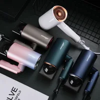 Sèche-cheveux pliable super silencieux, Ion négatif, Lumière bleue, US, EU, UK, Plug, 1800 V, 110V, Recommandé pour barbier à domicile, Populaire, 220 W 3