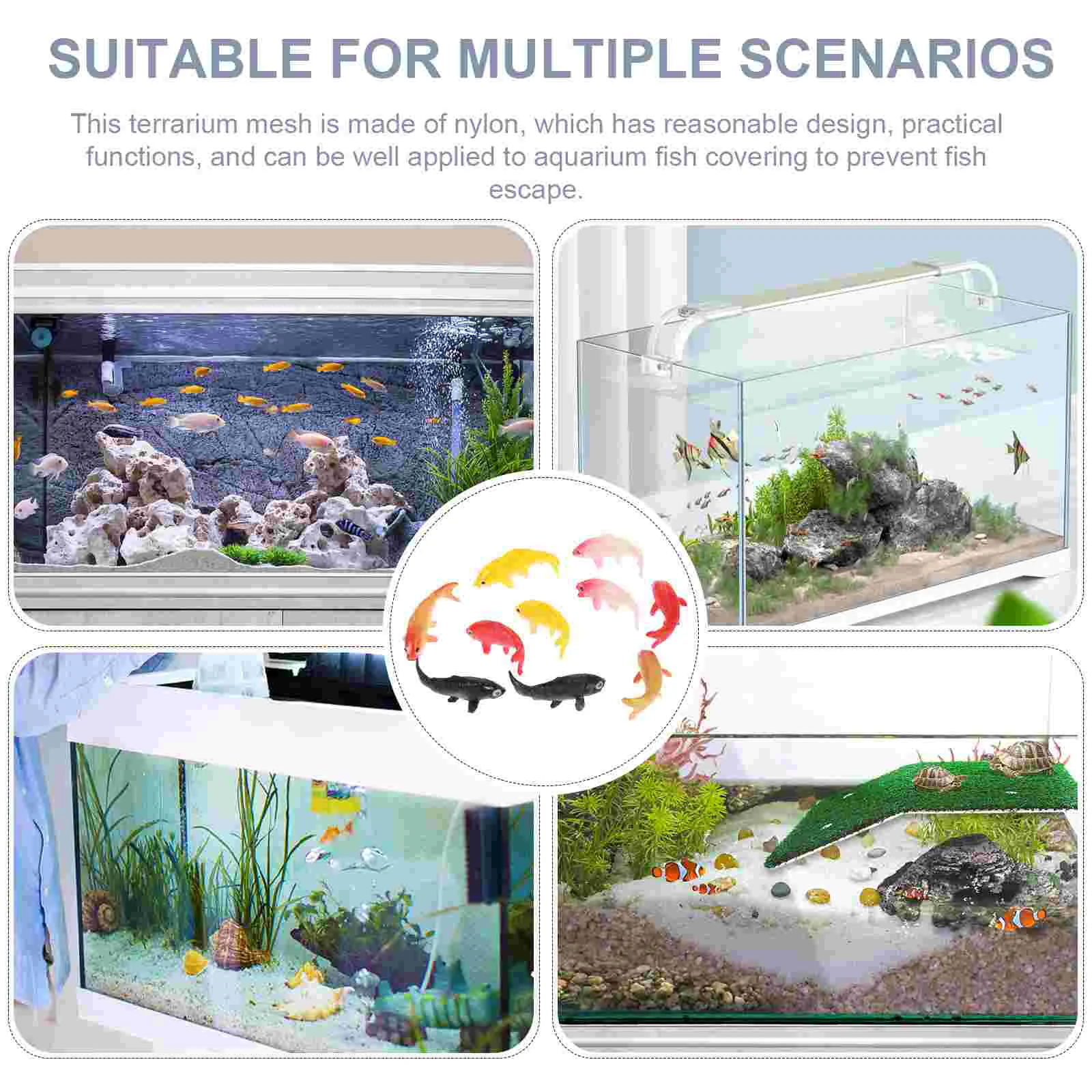 10 Pcs Miniature Koi Fish Model Artificial Goldfish Toy Resin Figurines Decorative naments For Garden Pet Supplies Fish Tank