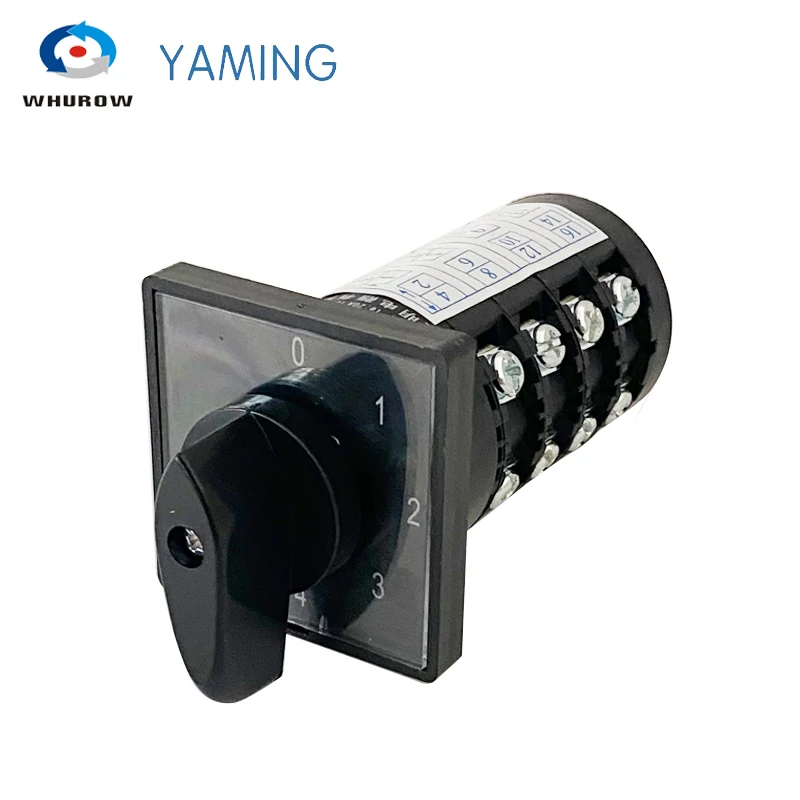 Posições Hz5b20 Quatro Pólos 20a 16 Terminais Parafuso Montagem Rotativa Cam Interruptor de Transferência Manual Universal Seletor 04