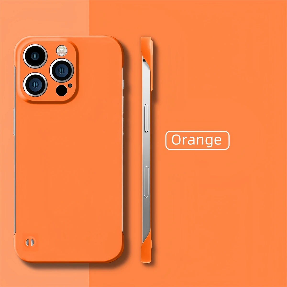 Ultra Thin Minimalist Borderless Phone Case - Frameless Skin-Friendly Hard Matte Cover