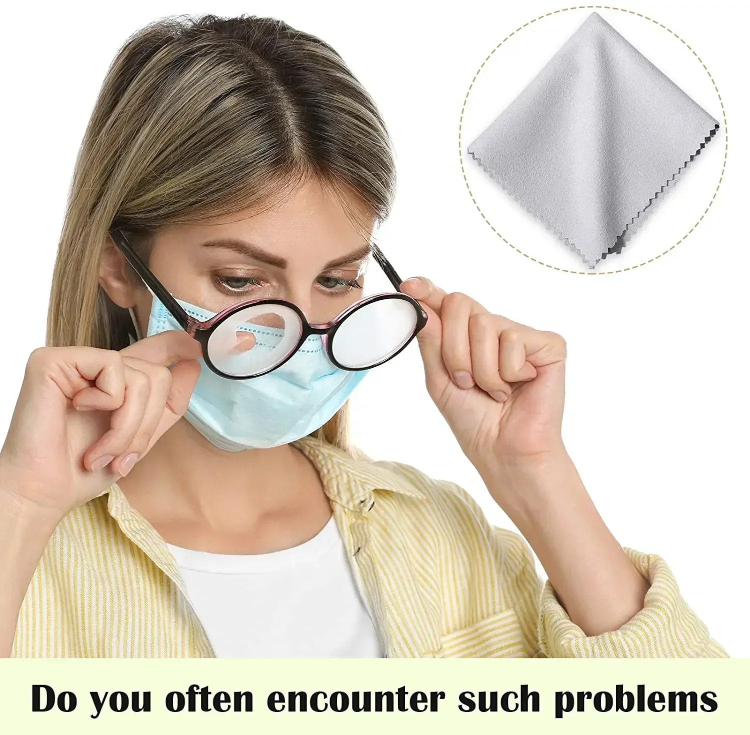 1-50PCS Reusable Anti-Fog Glasses Wipes Suede Pre-moistened Antifog Lens Cloth Defogger Eyeglass Wipe Glasses Prevent Fogging 3