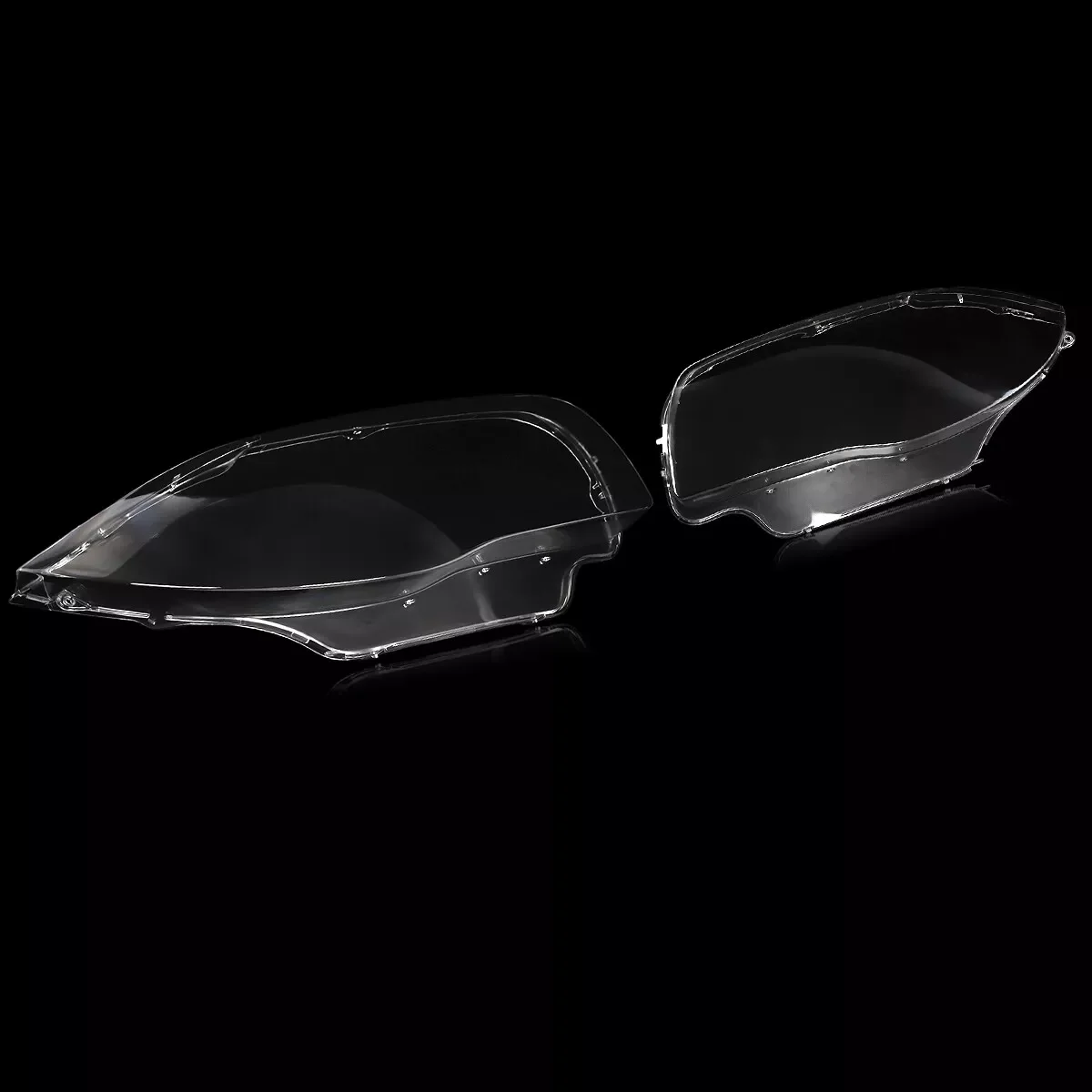 Ein Paar Scheinwerferschirme für 2003–2011 BMW 1er E81 E82 E87 E88 Scheinwerferlinse Abdeckung Auto-Frontlampen Shell Transparent Klar – Detail 12