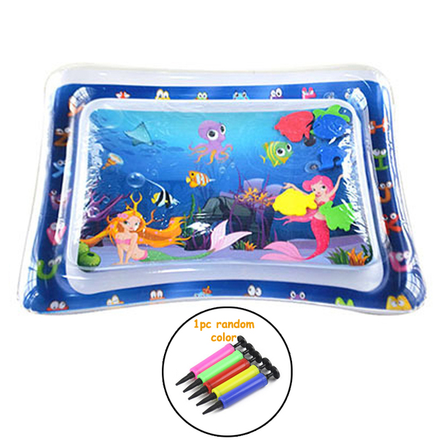 Size Marine Animal Inflatable Water Pad Baby Climbing Play Mat Summer Fishing Toy Pool Soft Durable Pad with Free Pump DDJ