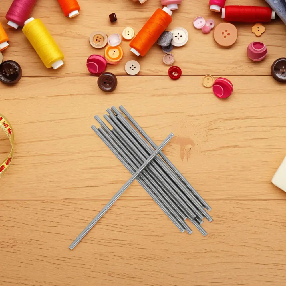 20개 DIY 스틸 로드 핀 정밀 제작 금속 블로킹 막대 니팅 보드 액세서리 크로셰 블로킹 도구