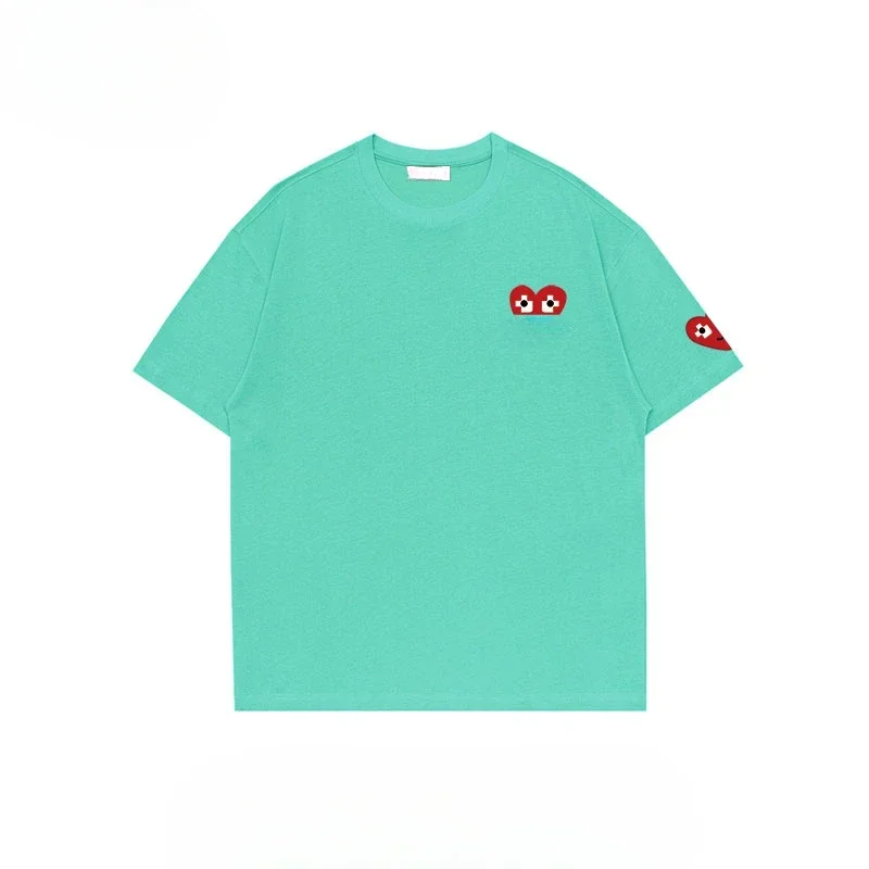Fashion High Quality Trend Luxury Short-sleeved T-shirt Men's Comfort 2025 Summer Crew Neck Pullover Genderless Couple Top 5