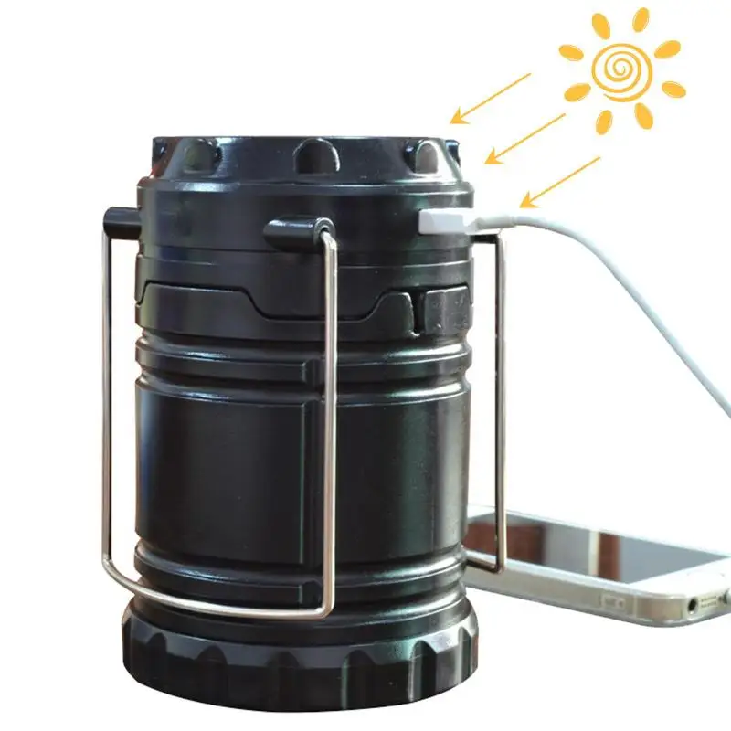 

Складной Солнечный фонарь для кемпинга, портативный фонарь для кемпинга, 3 режима зарядки