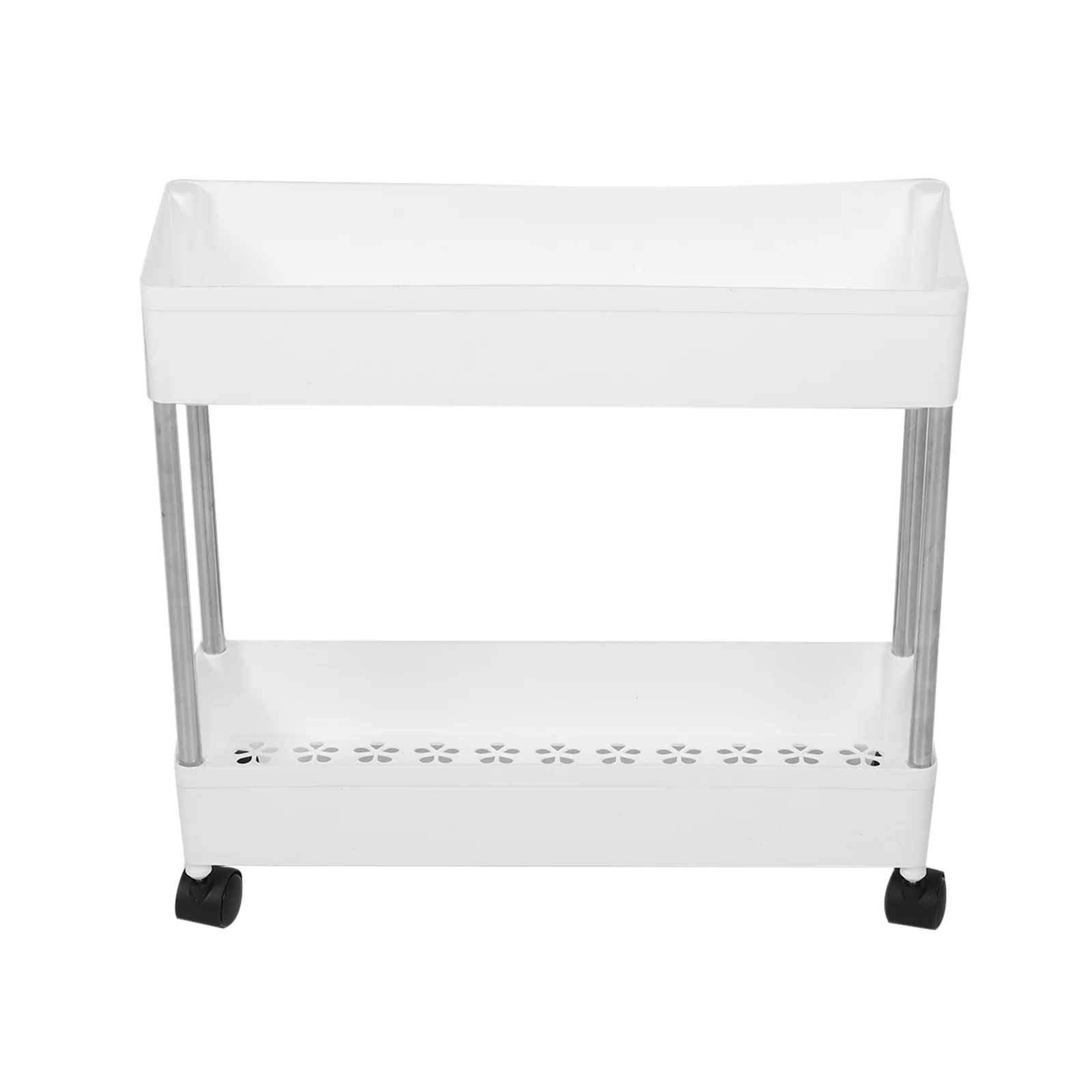 

1pc Creative Movable Storage Rack Movable Trolley Rack Movable Trolley Stand