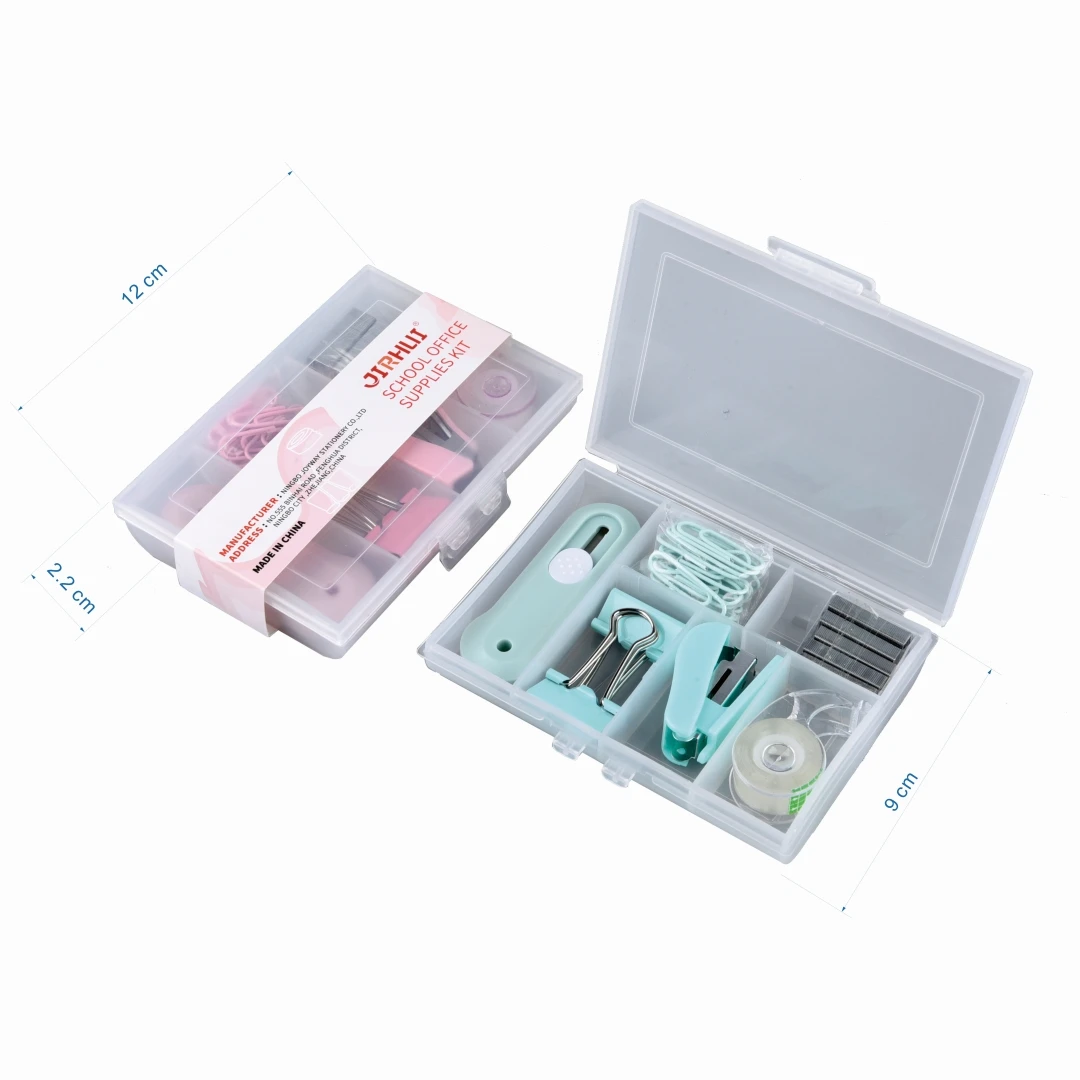 Office Storage Accessories Combination Paperclips I-beam Staples Ticket Holder Desktop Organizer Classification Stationery Set