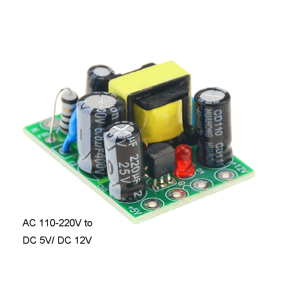 3 pièces AC-DC 220V à 12V1A interrupteur d'isolement Module d'alimentation  12W alimentation à découpage