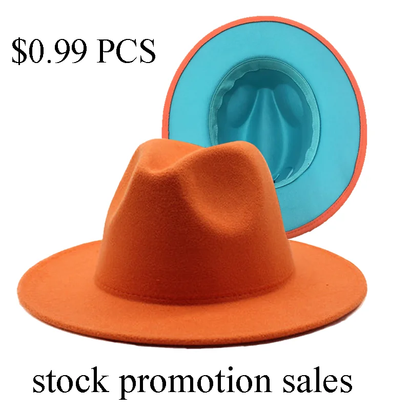 Fedoras Wide Brim Hat Panama felt hat Male Jazz Church Top Cap British Women
