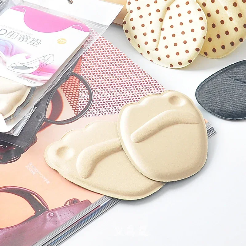 Forefoot Insoles Shoes Accessories Women Sponge Pads High Heel Soft Insert Anti-Slip Foot Protection Pain Relief Shoes Insert