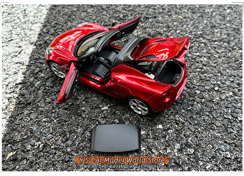 70142: AUTOART AA 1:18 Alfa Romeo 4c Sports car model Alloy Collection gift display for friends and family 
