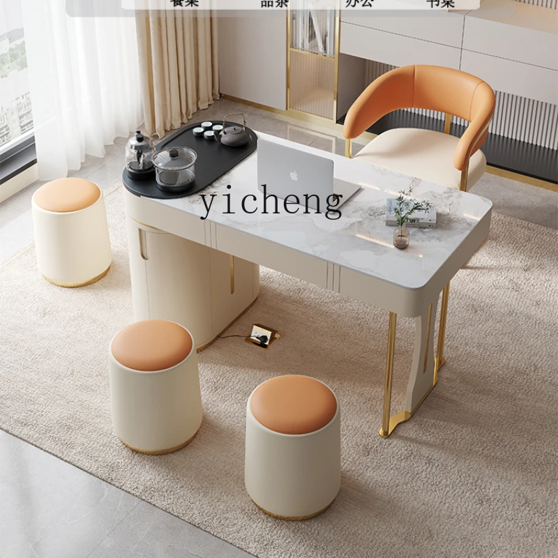 

XL Stone Plate Kung Fu Tea Brewing Balcony Office Tea Table Desk Double-Use