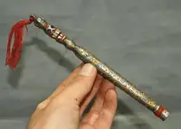 old Tibet Meteorite iron Tiantie skull Vajra Dorje Phurpa Exorcism Talisman faqi 1