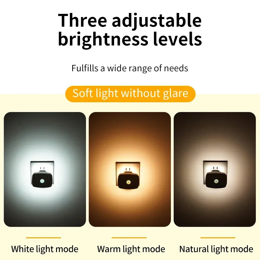 Versatile Motion-Activated LED Wall Lamp with Adjustable Lighting