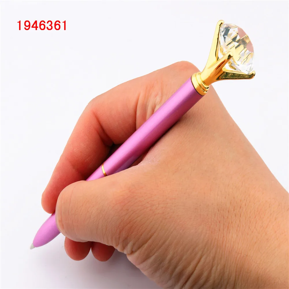 Fashion 095 Big Carat Large Diamond Crystal Business office Ballpoint Pens Pen For School Stationery Office Supplies multifunction ballpoint pen,multifunctional pen,ballpoint pen,ball point pen