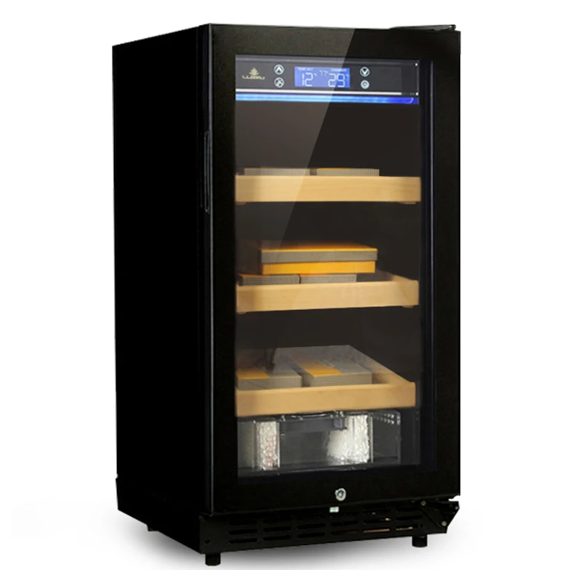 Factory New Cigar Cabinet Freezer Constant Temperature Wine Tea Humidor Parquet Luxury Cigar Storage Cabinet Fridge