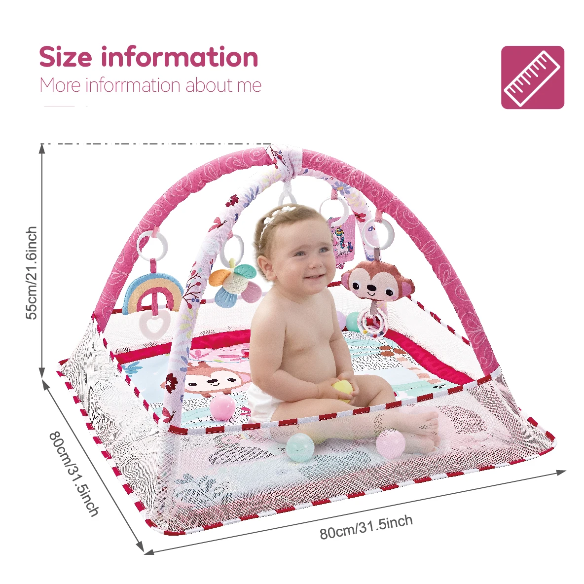 Baby Enlightenment Game Mat Crawling Blanket Early Education Activity Gym Toy Multifunctional Fence Pad Sports Fitness Frame Toy crawling blanket fitness blanket baby play gym toys