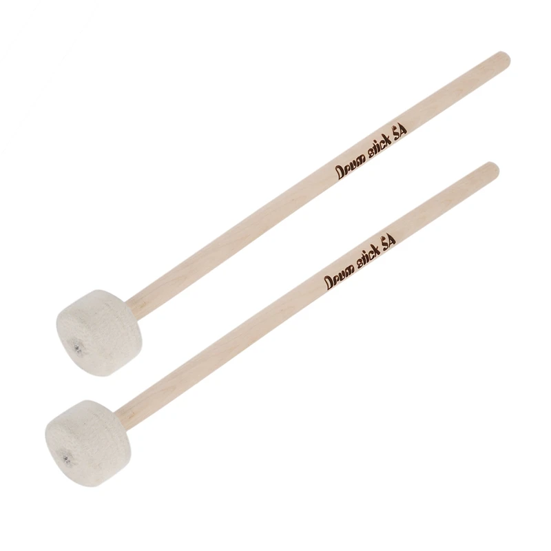1 Paio Drum Mallet Stick Testa Di Feltro Mallet Timpani Stick Big Drum Hammer Timpani Mallet Per Strumento A Percussione