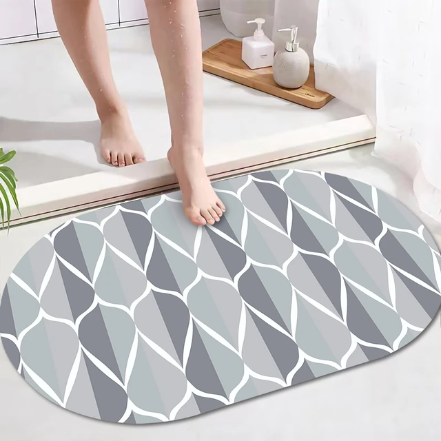 Water Absorbent Bathroom Mat Non Slip Entrance Doormat 