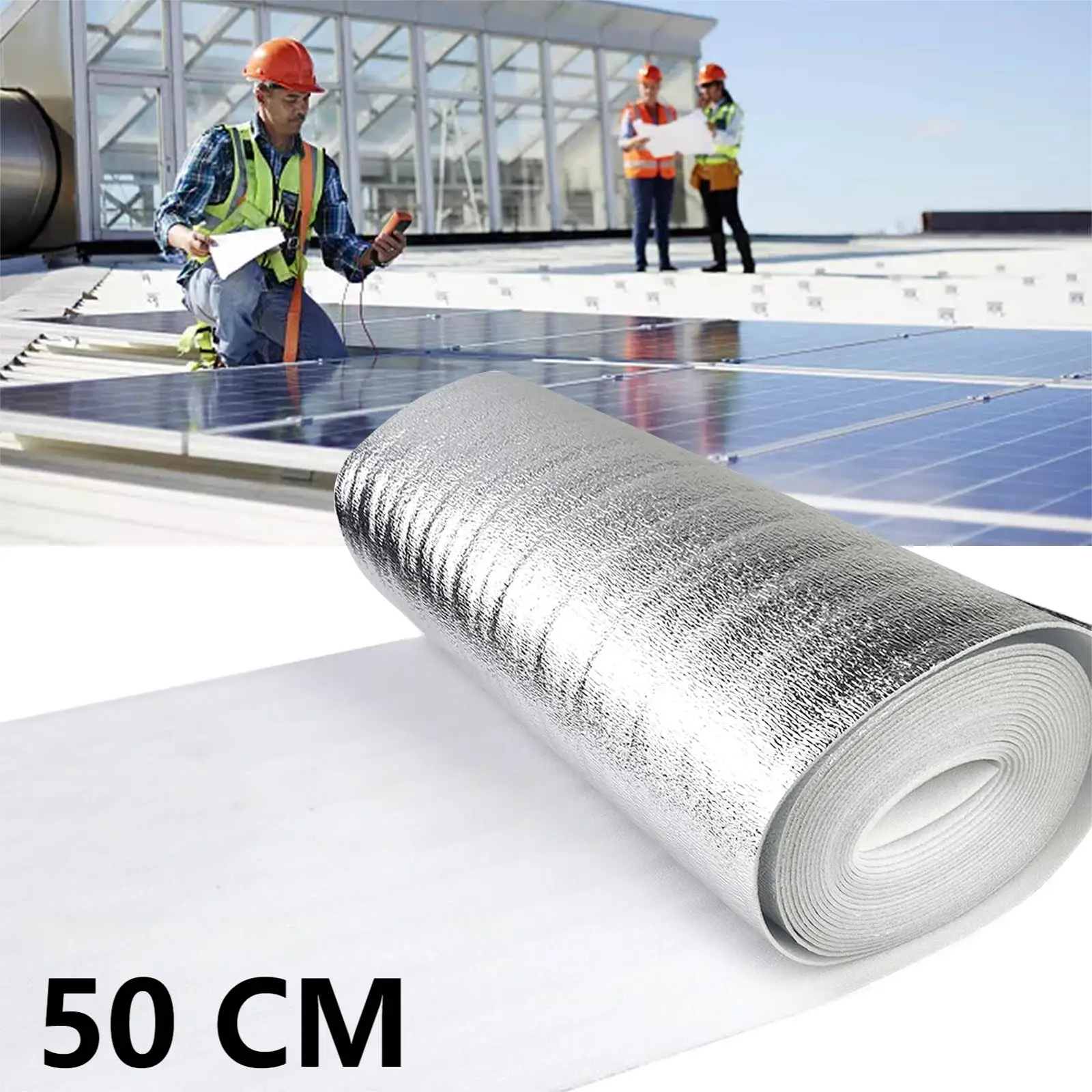 5m/10m Radiator Reflective Film Wall Thermal Insulation Reflective Film Aluminum Foil Roof Thermal Insulation Home Heating