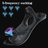 Saugen Vibrierender Penis Ring Paar Vibrator Klitoris Stimulation Sex Spielzeug für Männer Fernbedienung G-punkt Massager Erwachsene Produkte 5