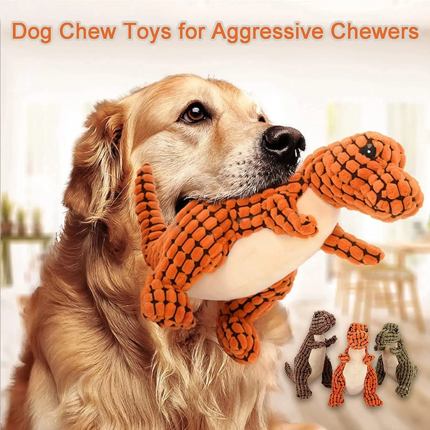 Dog Toys Phony Toy For Large Dogs - Plush Dog Toy For Aggressive Chewers -  Squeaky Interactive Puppy Toys - Soft Yet Tough, Durable Stuffed Pet Chew T